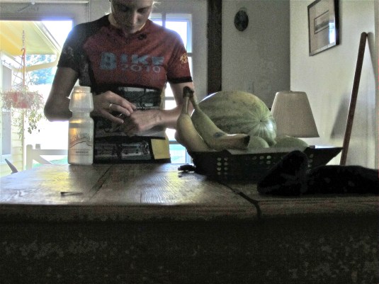 preparing for a ride