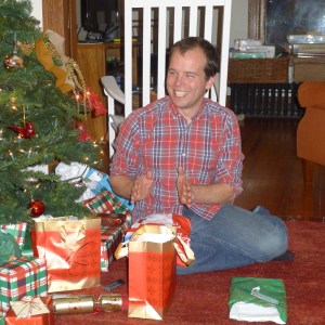 Kevin joining in on a Geuss family Christmas.