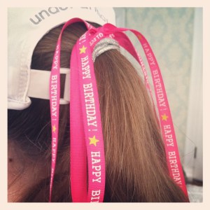 Birthday running ribbon