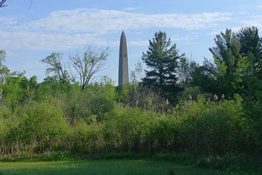 View of the Monument from behind the Inn