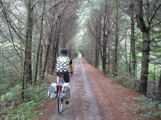 A rail trail outside of Shelburne