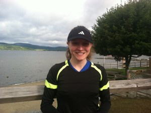 Random runner, "Do you want your picture taken?"