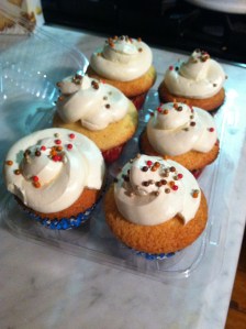eggnog cupcakes with spiced rum buttercream...Good for warming your soul...I mean tummy