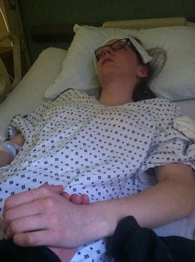 After hearing I needed surgery. Who knew I was being photographed?