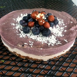 The best raw-vegan cake I've made (Happy Birthday to me)--it is hard to believe it is actually healthy for you!