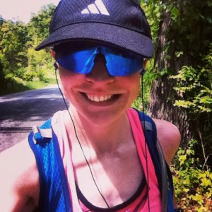 Post- 80 mile ride t-run (yes I am not the best selfie taker by any means)