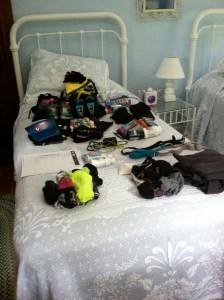 The start of my packing task