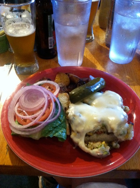 Veggie burger with....home fries